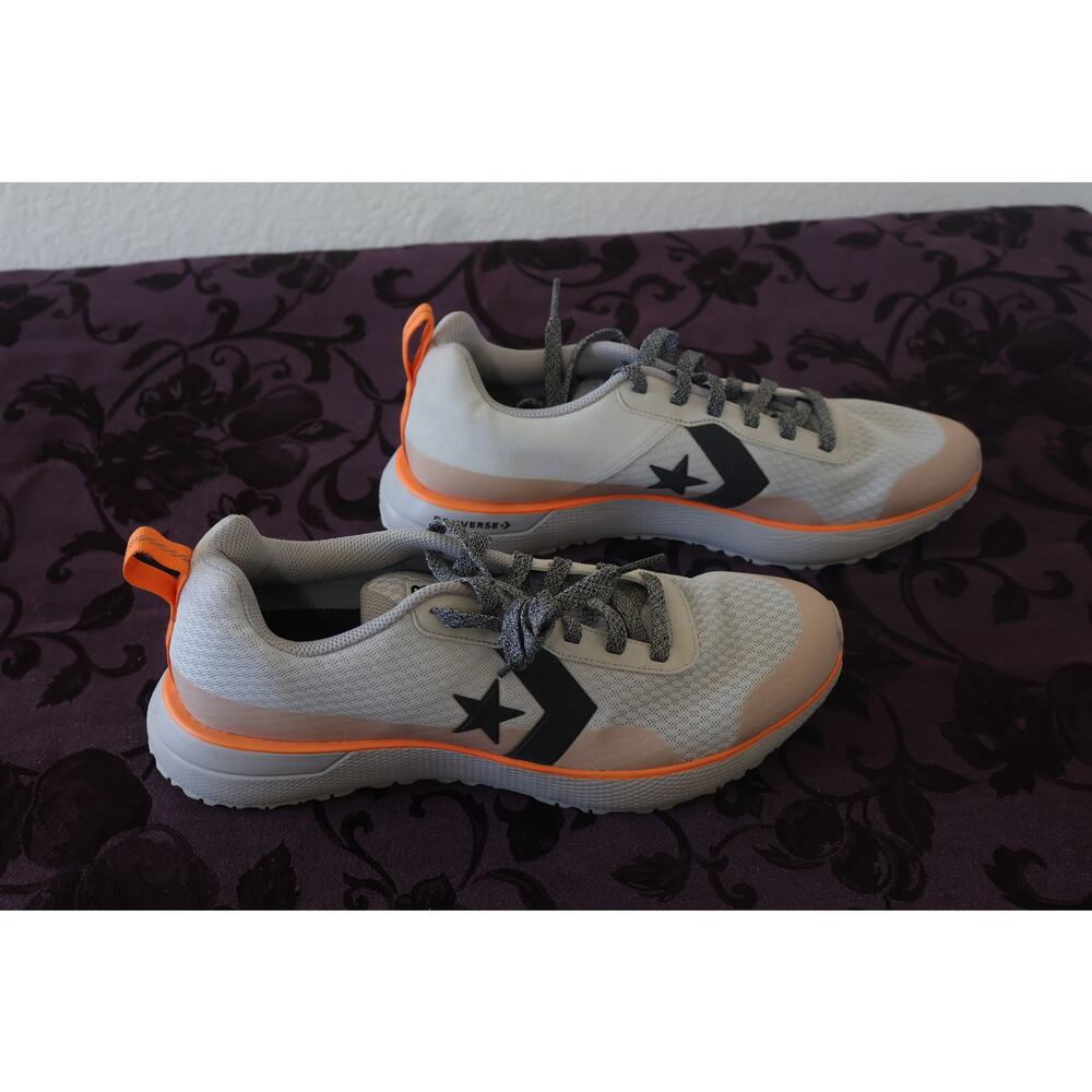 Converse Cushlon Sneakers White Black Orange Men’s 11